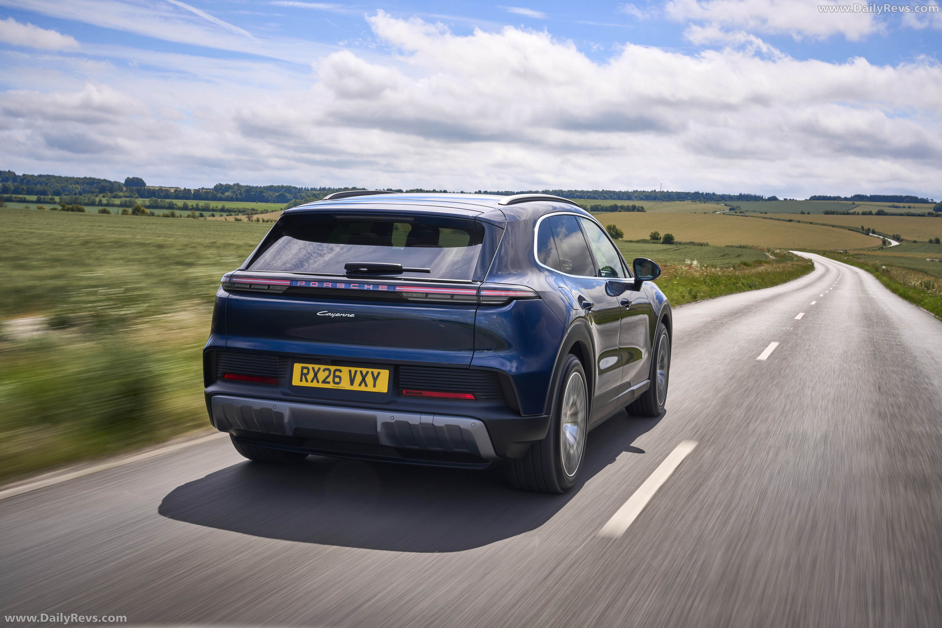 2027 Porsche Cayenne Electric E4 UK Version Rear View