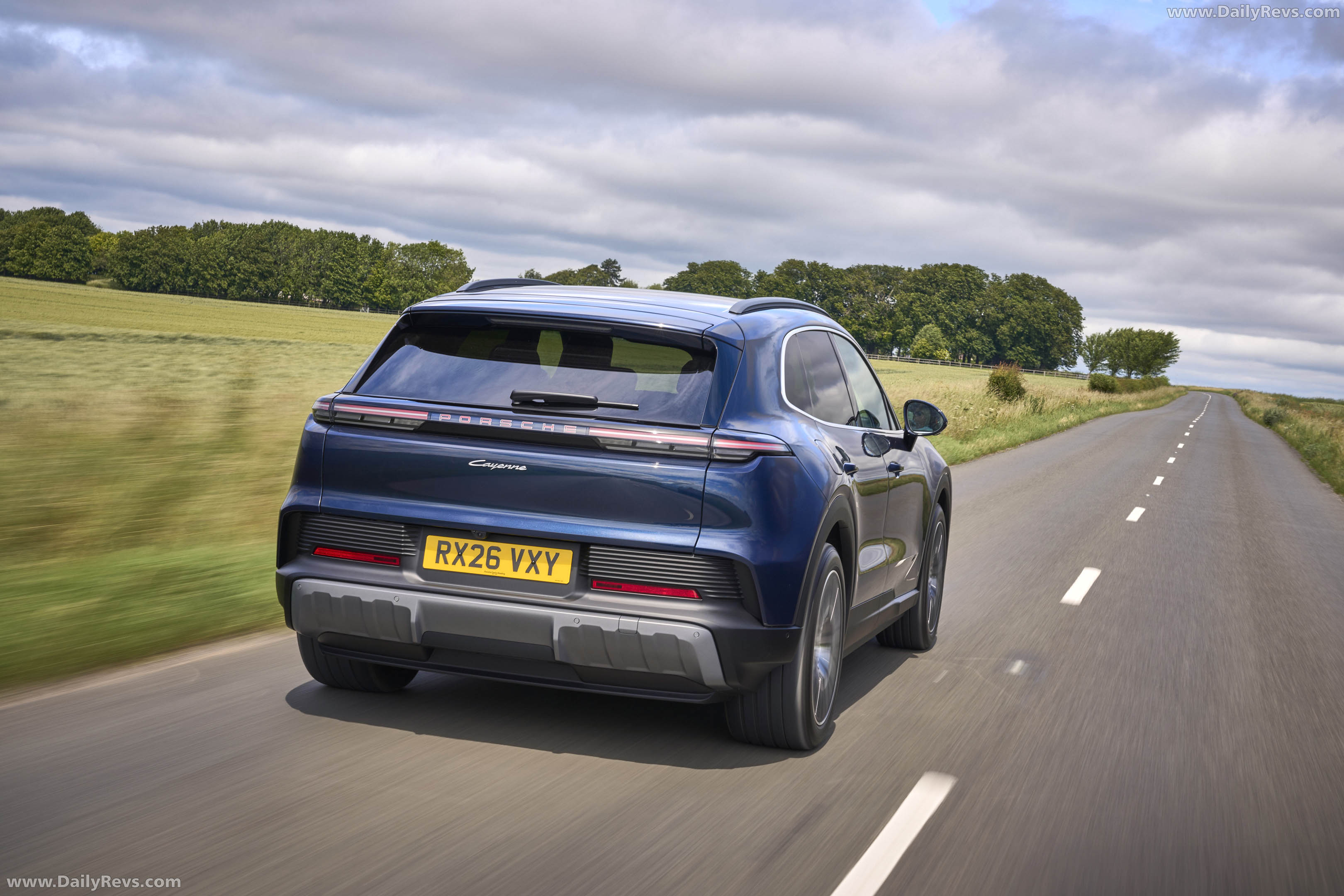 2027 Porsche Cayenne Electric E4 UK Version Rear View