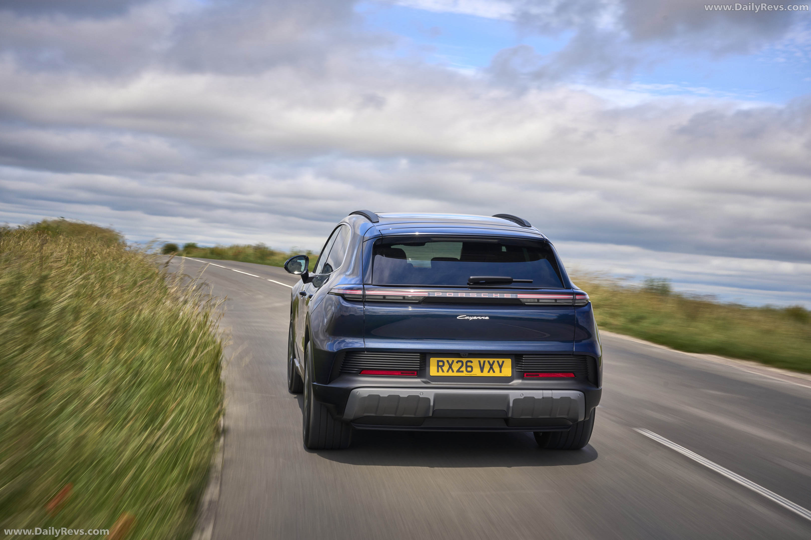 2027 Porsche Cayenne Electric E4 UK Version Rear View