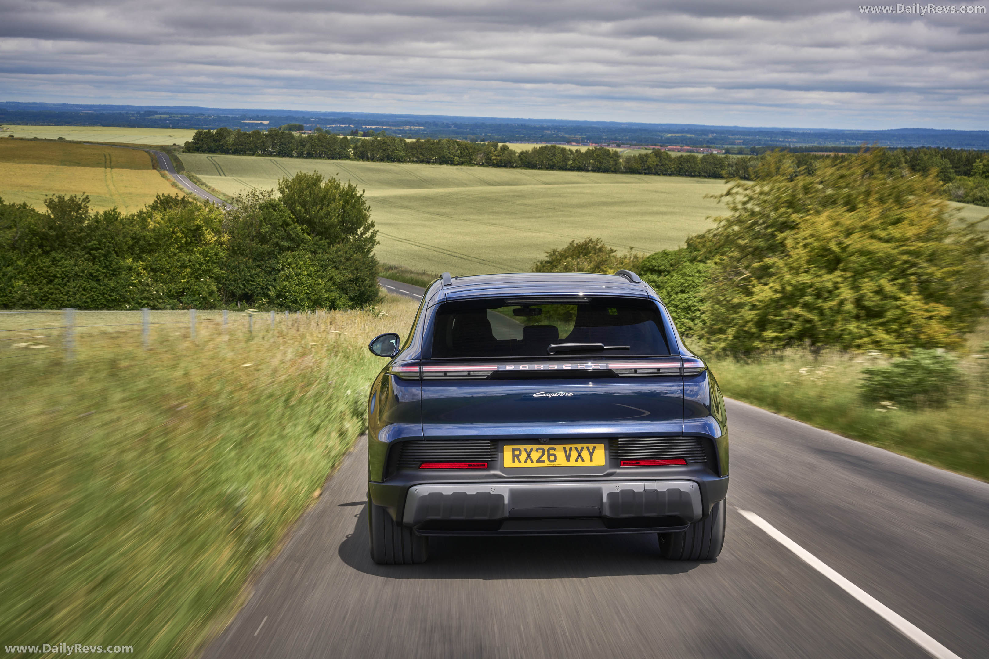 2027 Porsche Cayenne Electric E4 UK Version Rear View