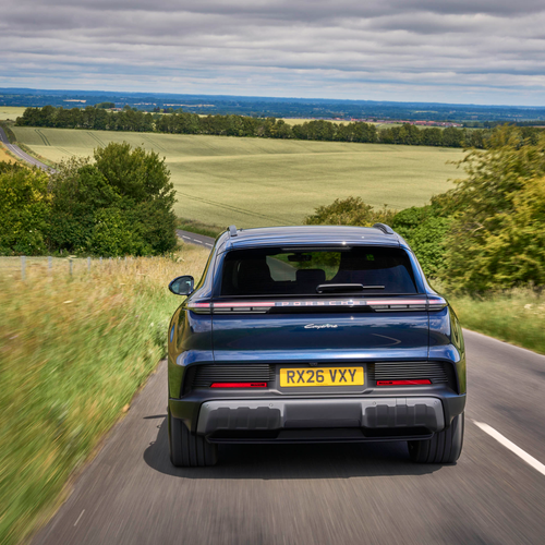 2027 Porsche Cayenne Electric E4 UK Version Rear View