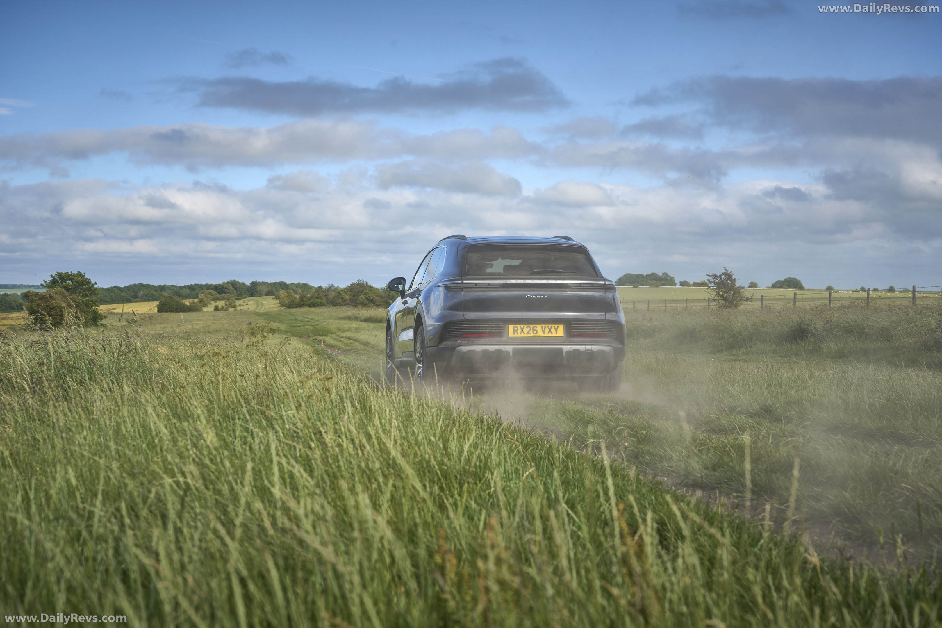 2027 Porsche Cayenne Electric E4 UK Version Rear View