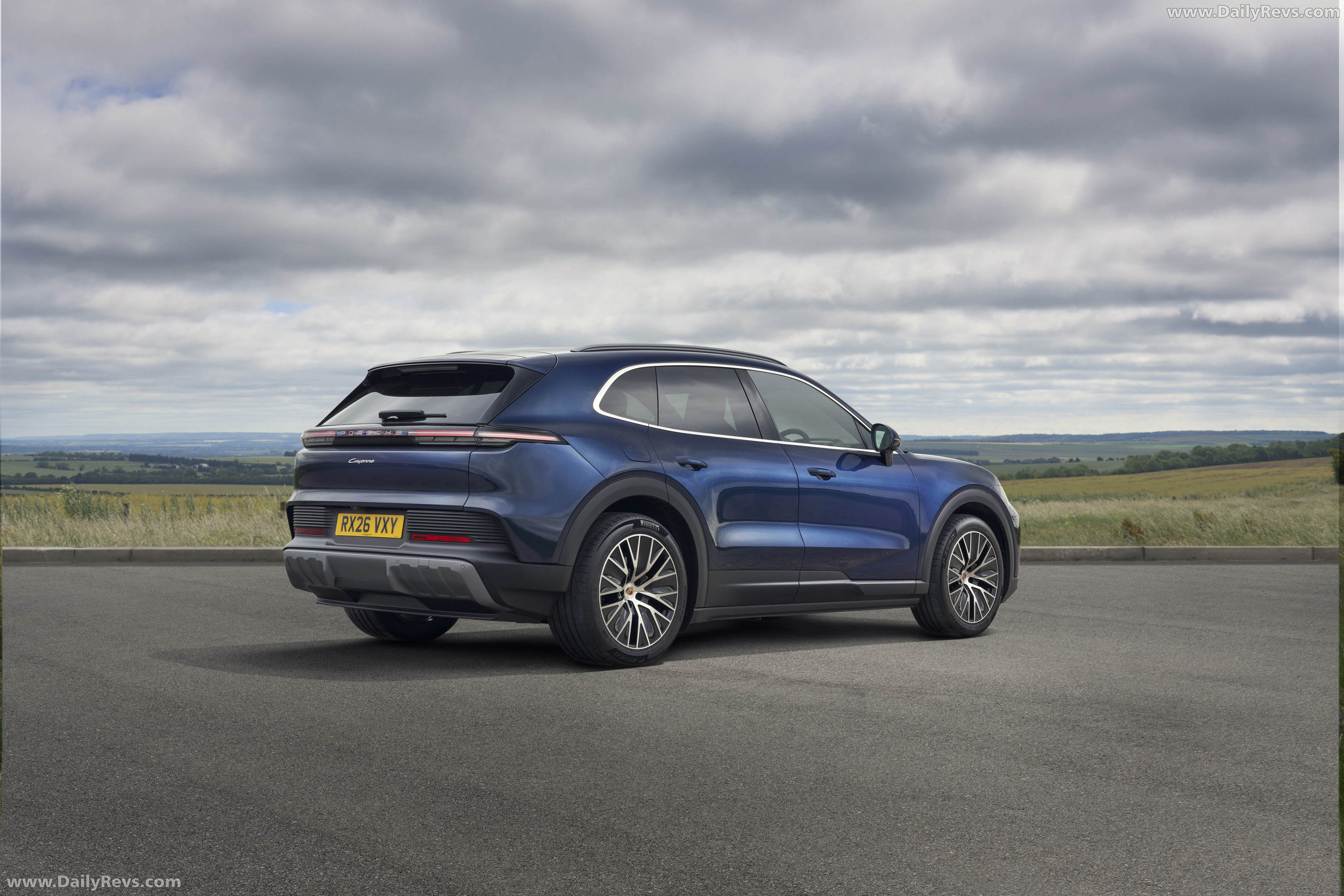 2027 Porsche Cayenne Electric E4 UK Version Rear View