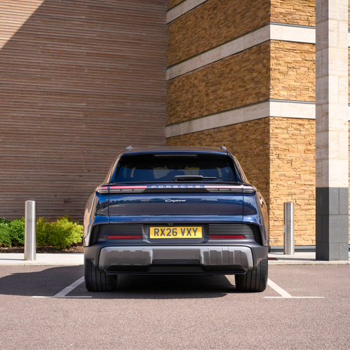 2027 Porsche Cayenne Electric E4 UK Version Rear View