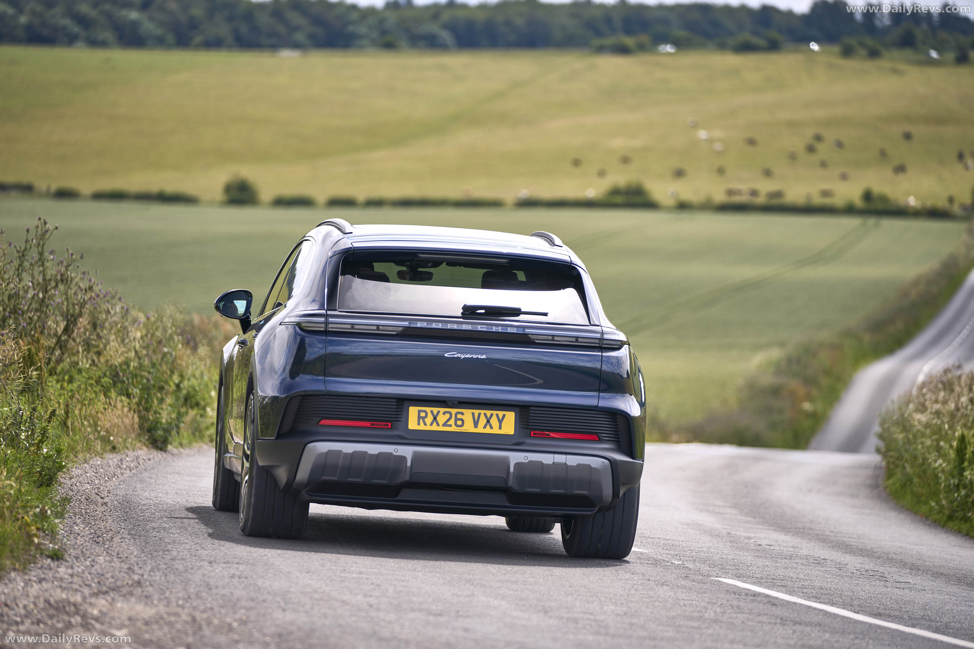 2027 Porsche Cayenne Electric E4 UK Version Rear View