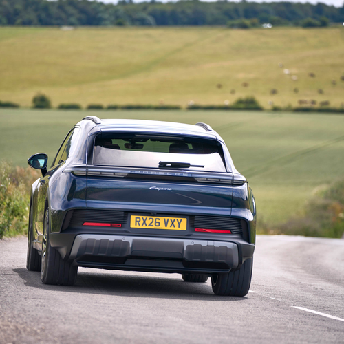 2027 Porsche Cayenne Electric E4 UK Version Rear View