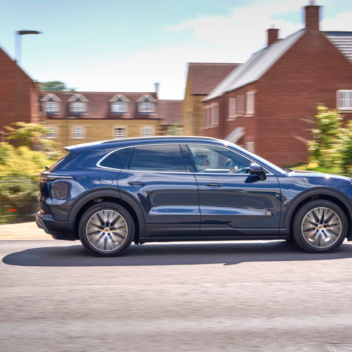 2027 Porsche Cayenne Electric E4 UK Version Side View