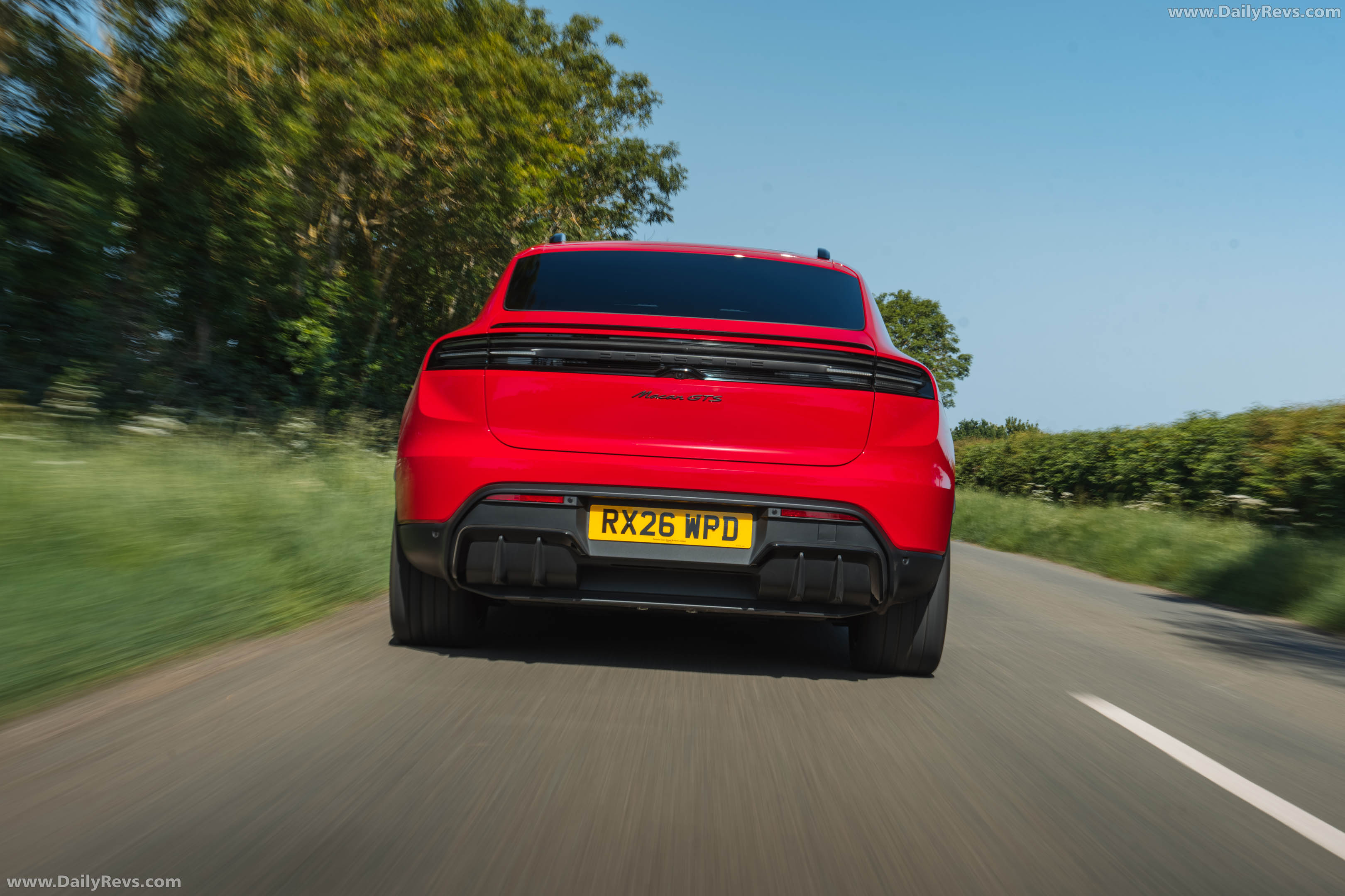 2026 Porsche Macan GTS H2 UK Version Rear View