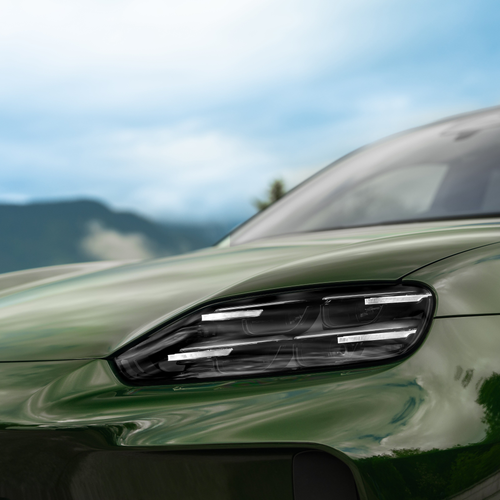 2027 Porsche Cayenne S Coupe Electric E4 Oak Green Exterior