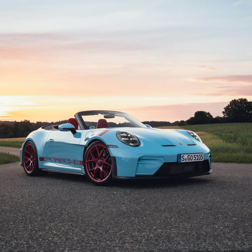 2027 Porsche 911 GT3 S-C 992 ll Olymp Blue Front View