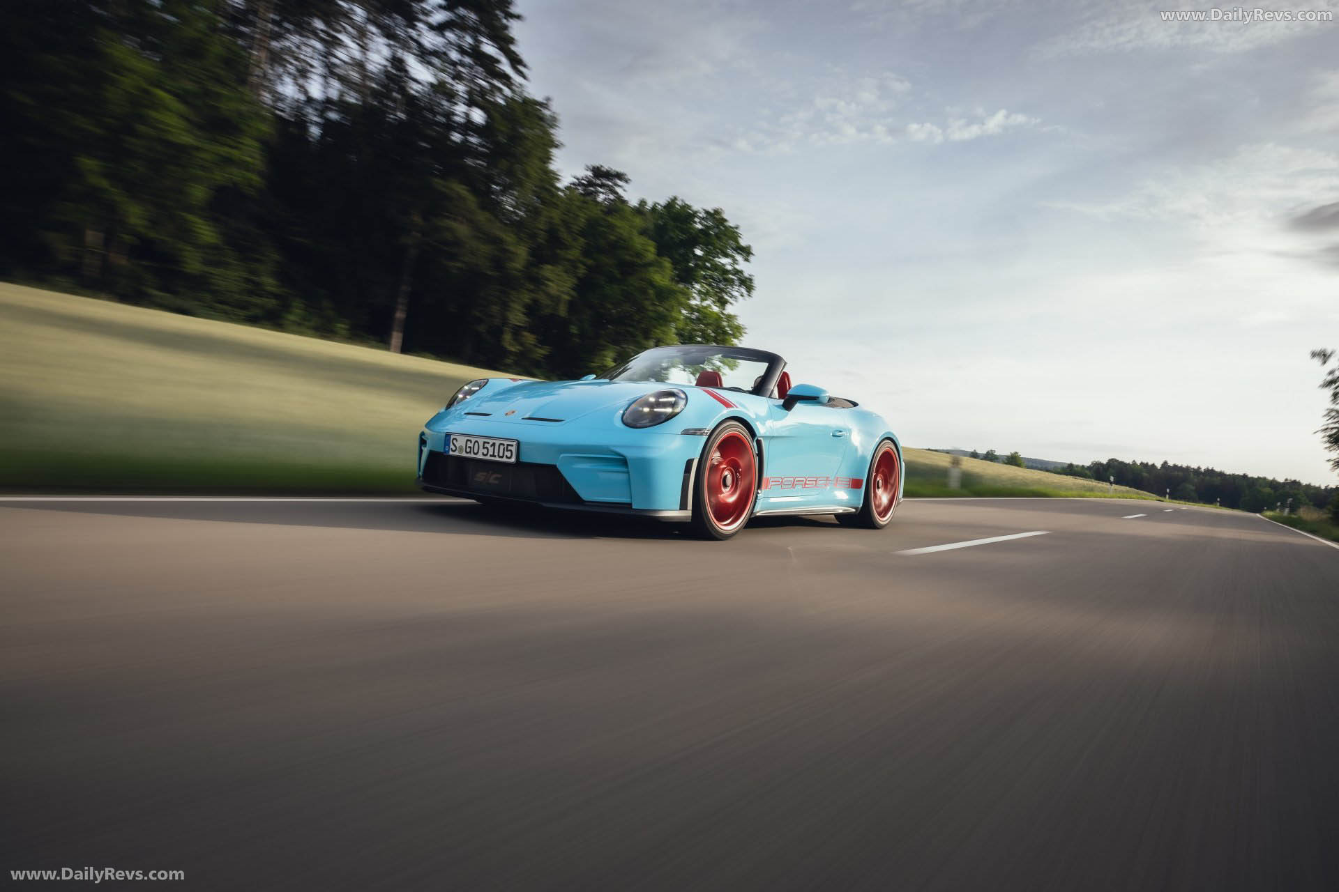 2027 Porsche 911 GT3 S-C 992 ll Olymp Blue Front View