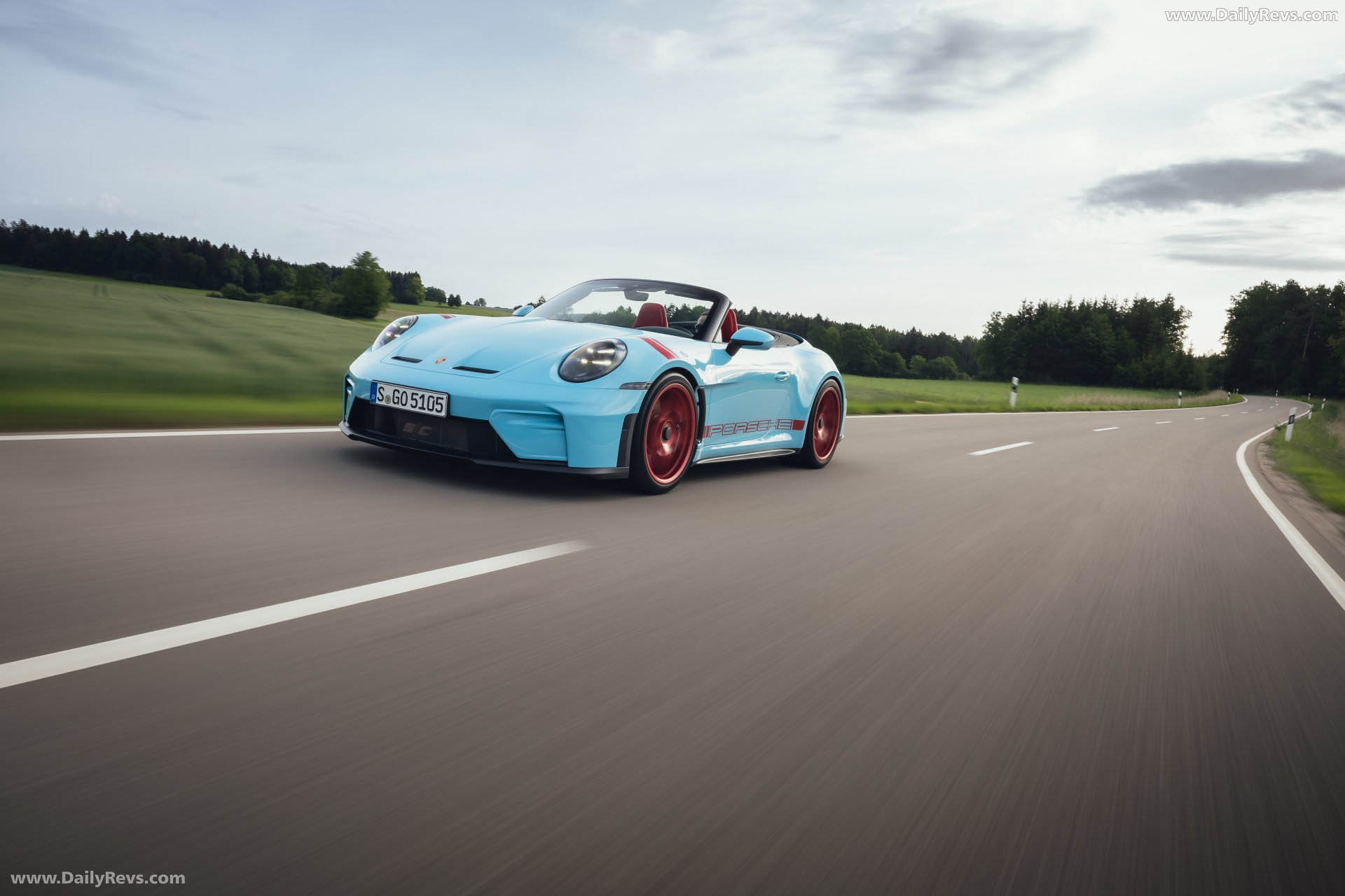 2027 Porsche 911 GT3 S-C 992 ll Olymp Blue Front View