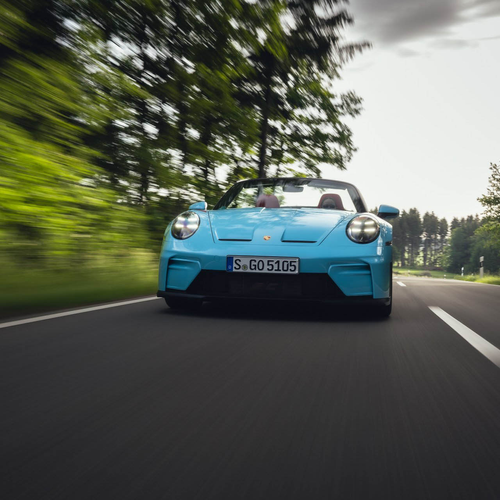 2027 Porsche 911 GT3 S-C 992 ll Olymp Blue Front View