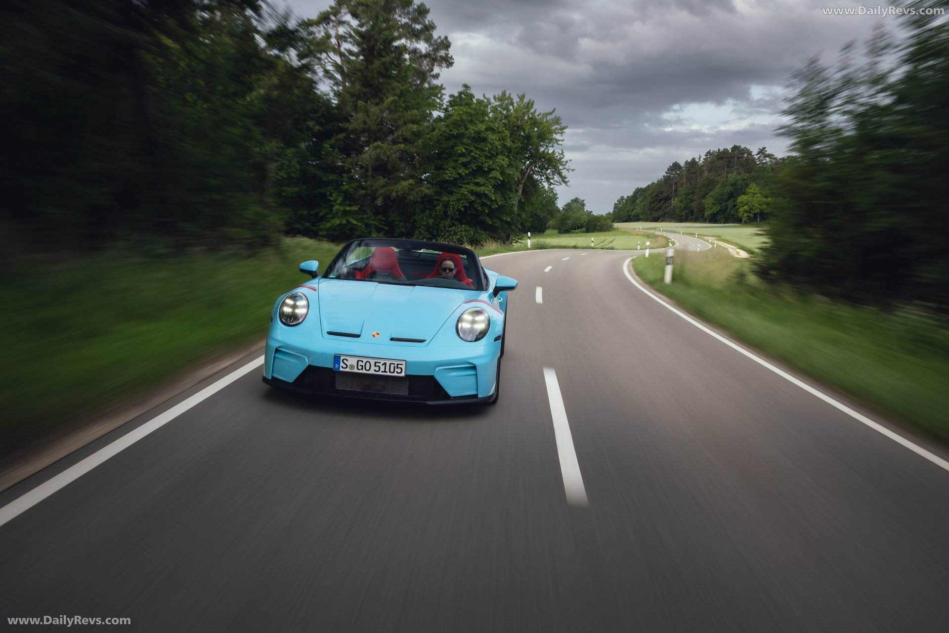 2027 Porsche 911 GT3 S-C 992 ll Olymp Blue Front View