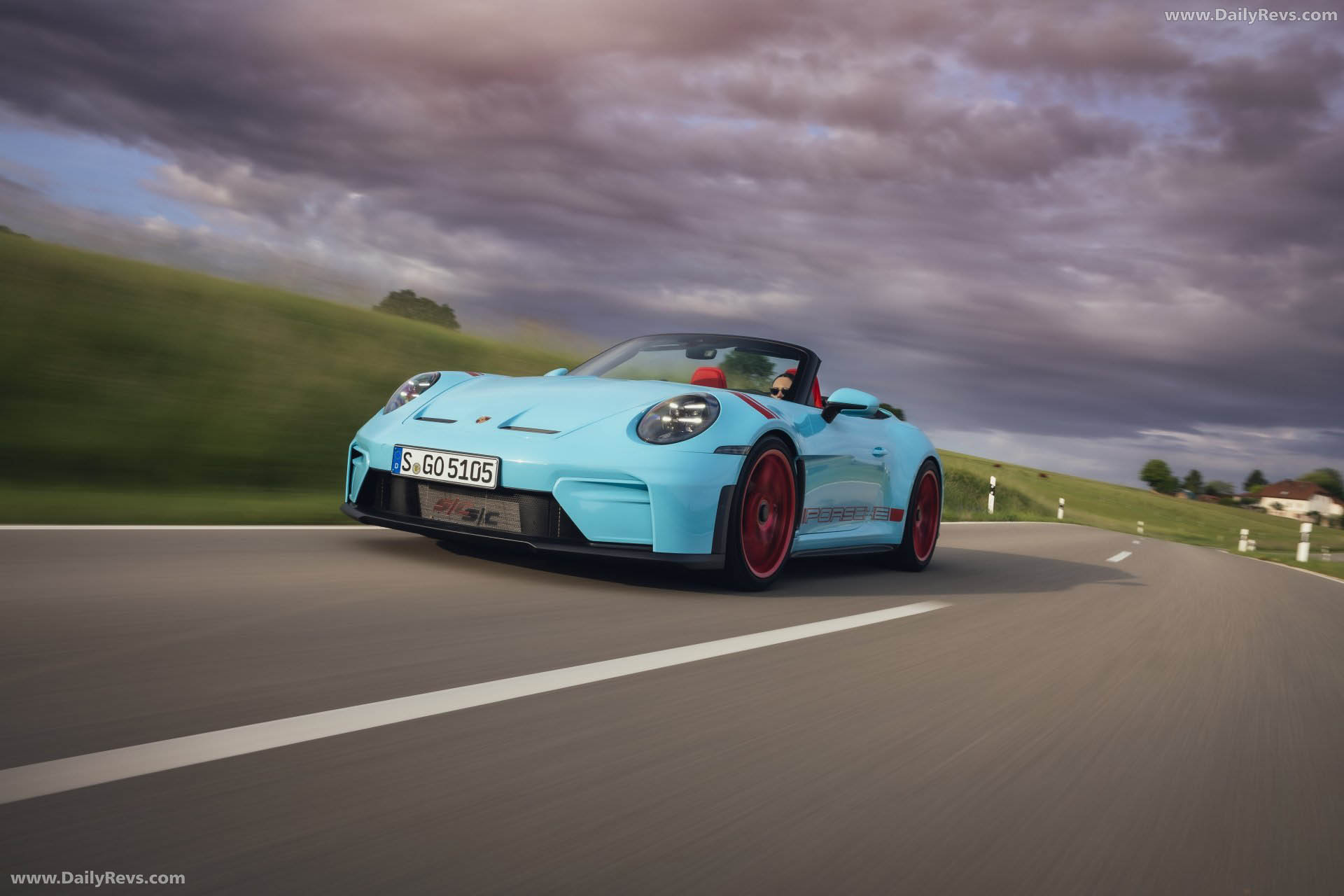 2027 Porsche 911 GT3 S-C 992 ll Olymp Blue Front View
