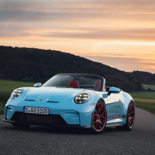 2027 Porsche 911 GT3 S-C 992 ll Olymp Blue Front View