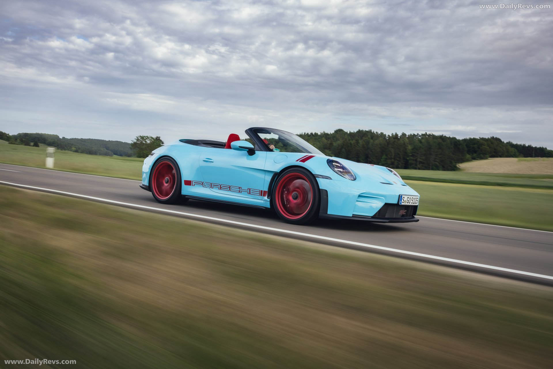 2027 Porsche 911 GT3 S-C 992 ll Olymp Blue Front View