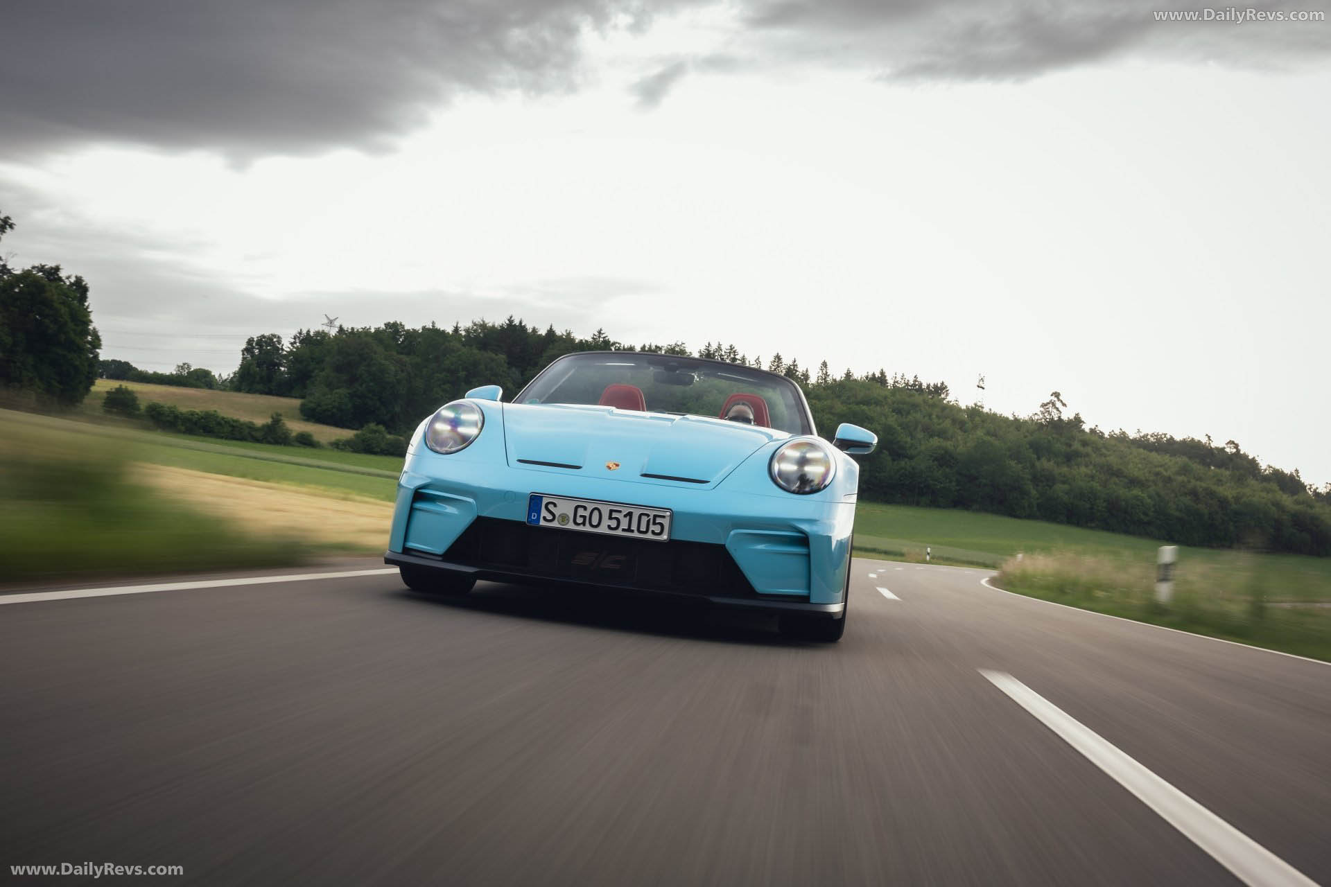 2027 Porsche 911 GT3 S-C 992 ll Olymp Blue Front View