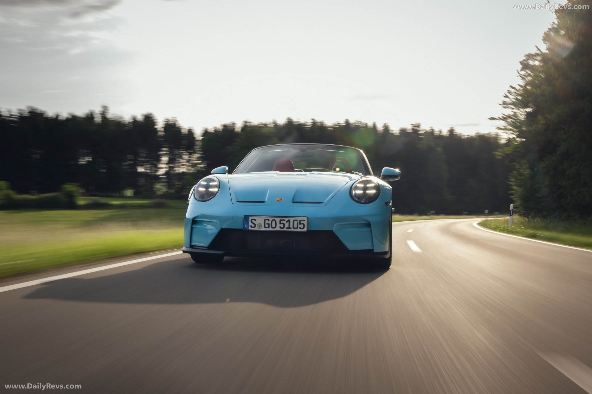 2027 Porsche 911 GT3 S-C 992 ll Olymp Blue Front View