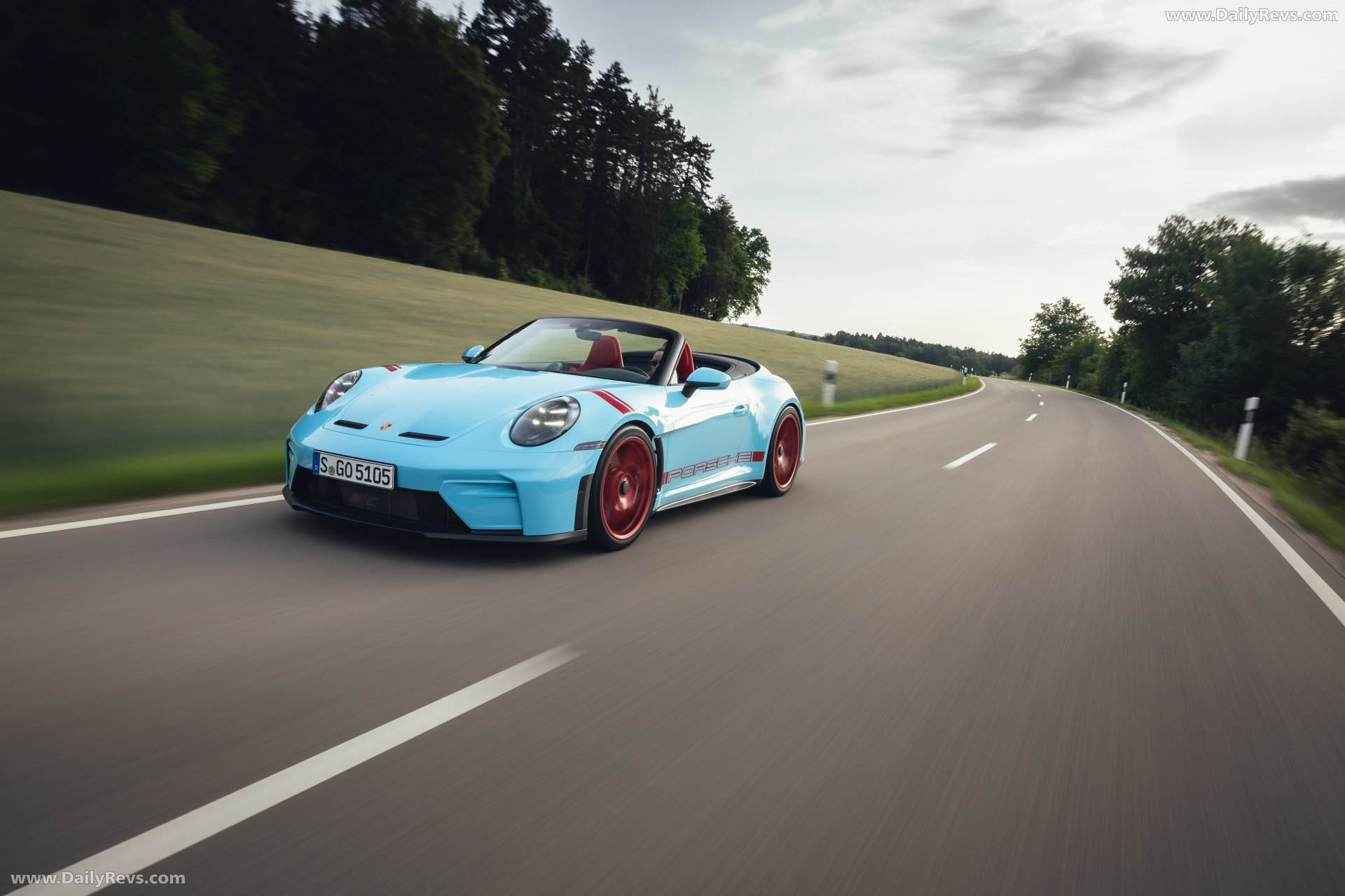 2027 Porsche 911 GT3 S-C 992 ll Olymp Blue Front View