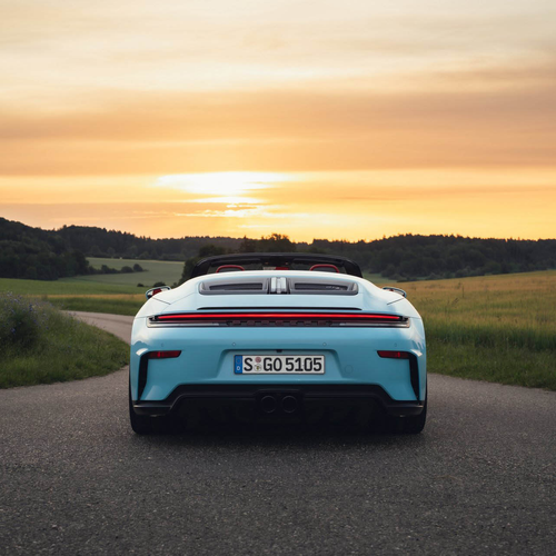 2027 Porsche 911 GT3 S-C 992 ll Olymp Blue Rear View