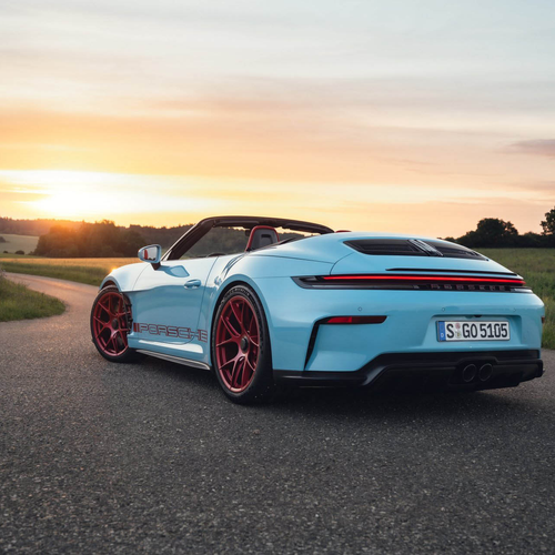 2027 Porsche 911 GT3 S-C 992 ll Olymp Blue Rear View