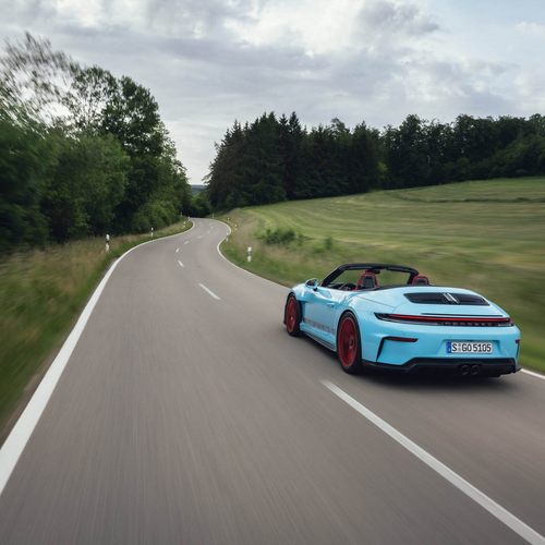 2027 Porsche 911 GT3 S-C 992 ll Olymp Blue Rear View