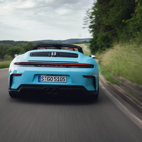 2027 Porsche 911 GT3 S-C 992 ll Olymp Blue Rear View