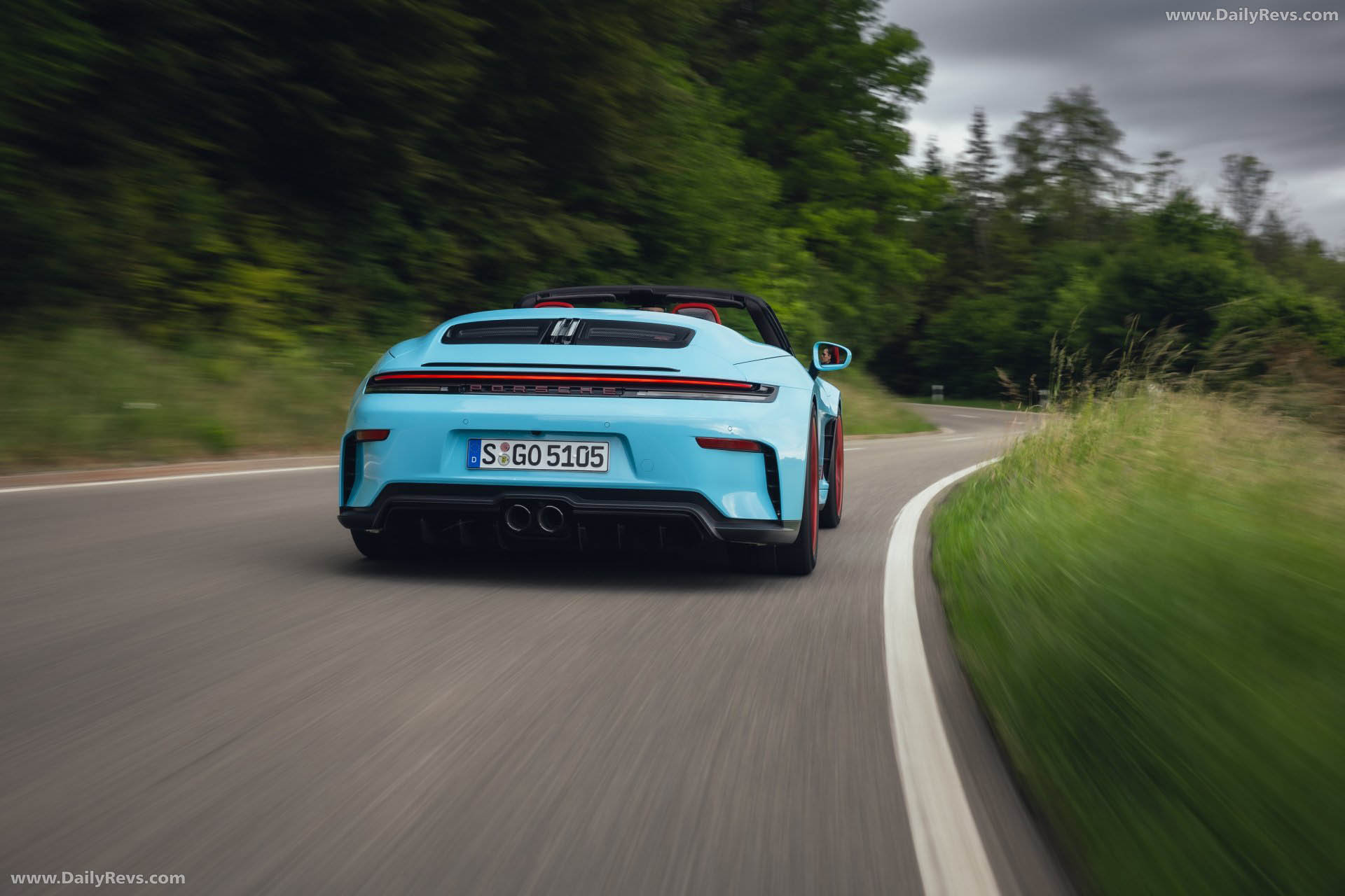 2027 Porsche 911 GT3 S-C 992 ll Olymp Blue Rear View