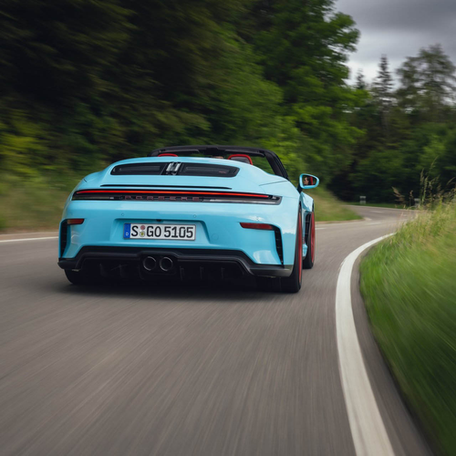 2027 Porsche 911 GT3 S-C 992 ll Olymp Blue Rear View