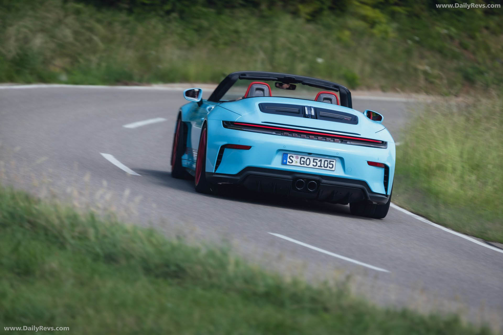 2027 Porsche 911 GT3 S-C 992 ll Olymp Blue Rear View