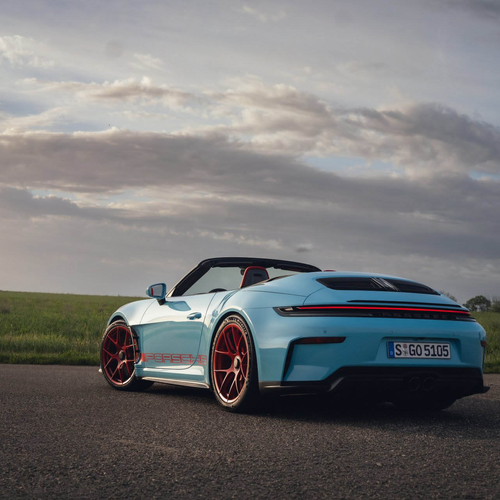 2027 Porsche 911 GT3 S-C 992 ll Olymp Blue Rear View