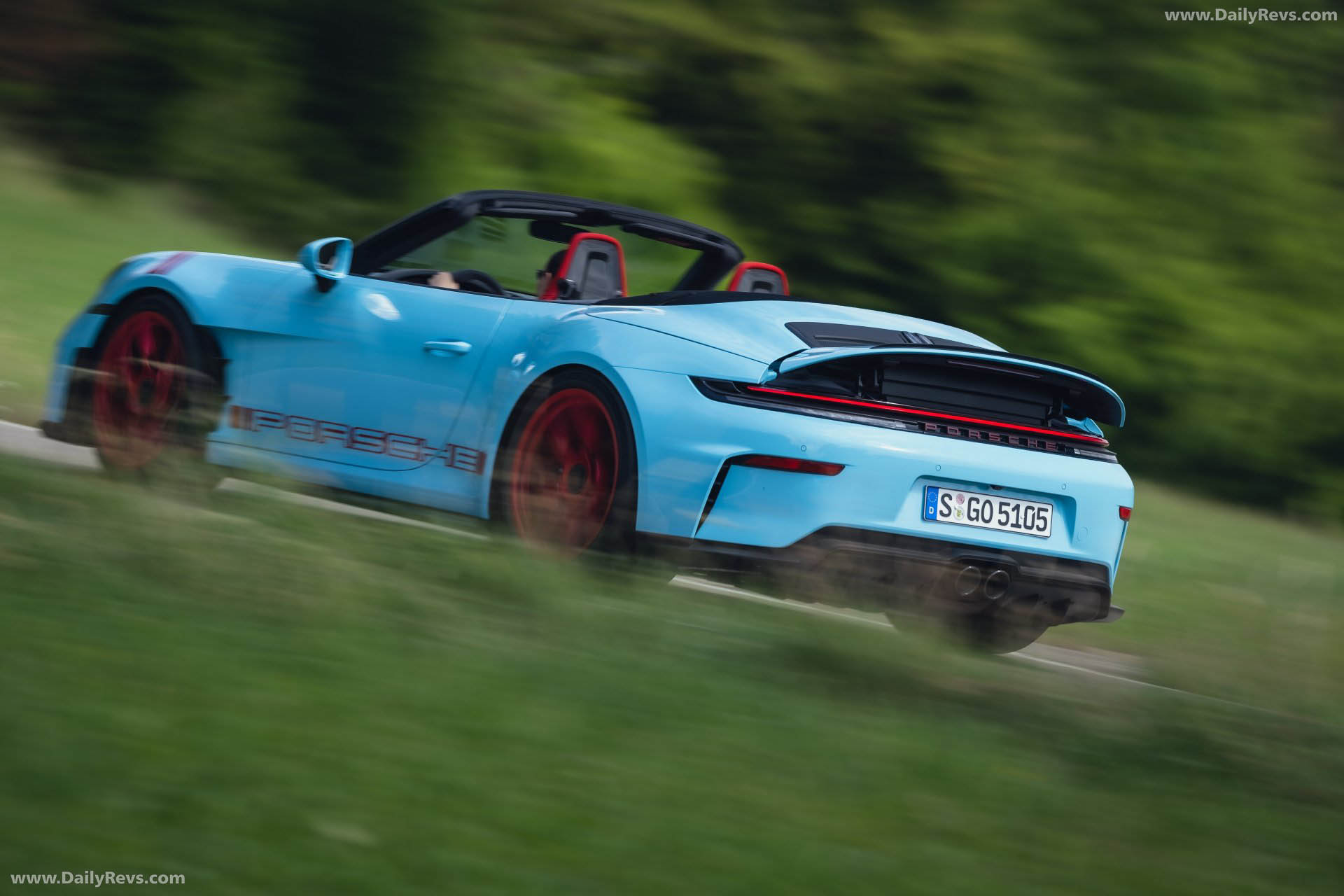 2027 Porsche 911 GT3 S-C 992 ll Olymp Blue Rear View
