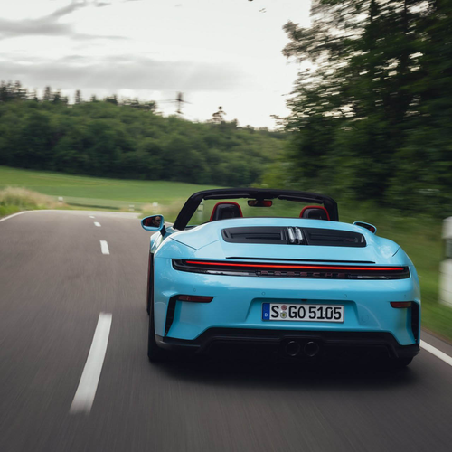 2027 Porsche 911 GT3 S-C 992 ll Olymp Blue Rear View