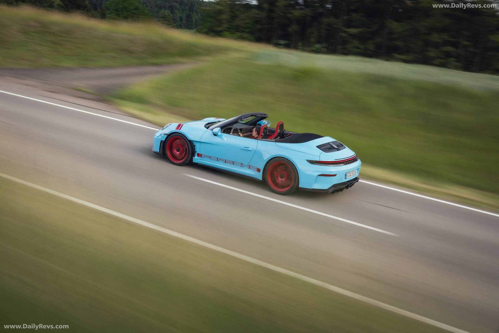 2027 Porsche 911 GT3 S-C 992 ll Olymp Blue Rear View