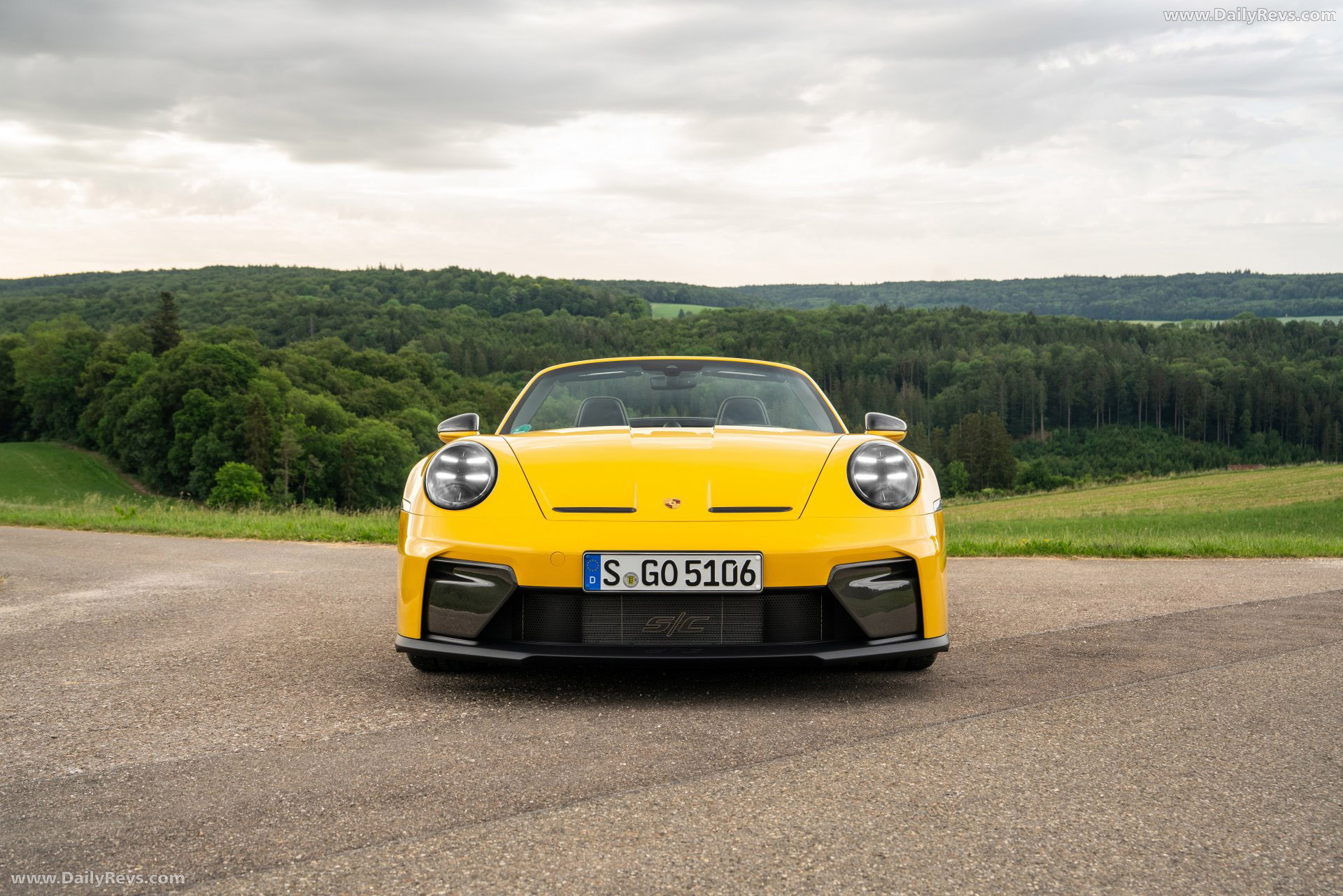 2027 Porsche 911 GT3 S-C 992 ll Speed Yellow Front View