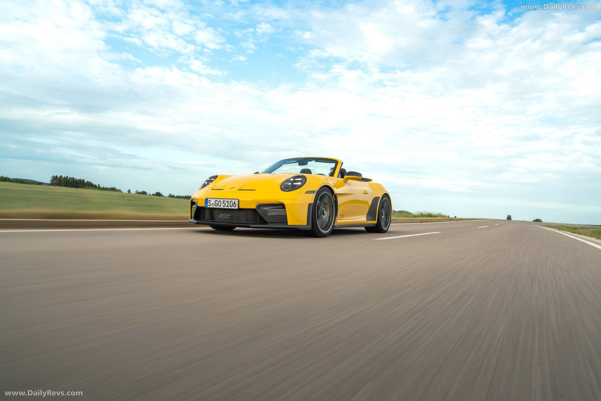 2027 Porsche 911 GT3 S-C 992 ll Speed Yellow Front View