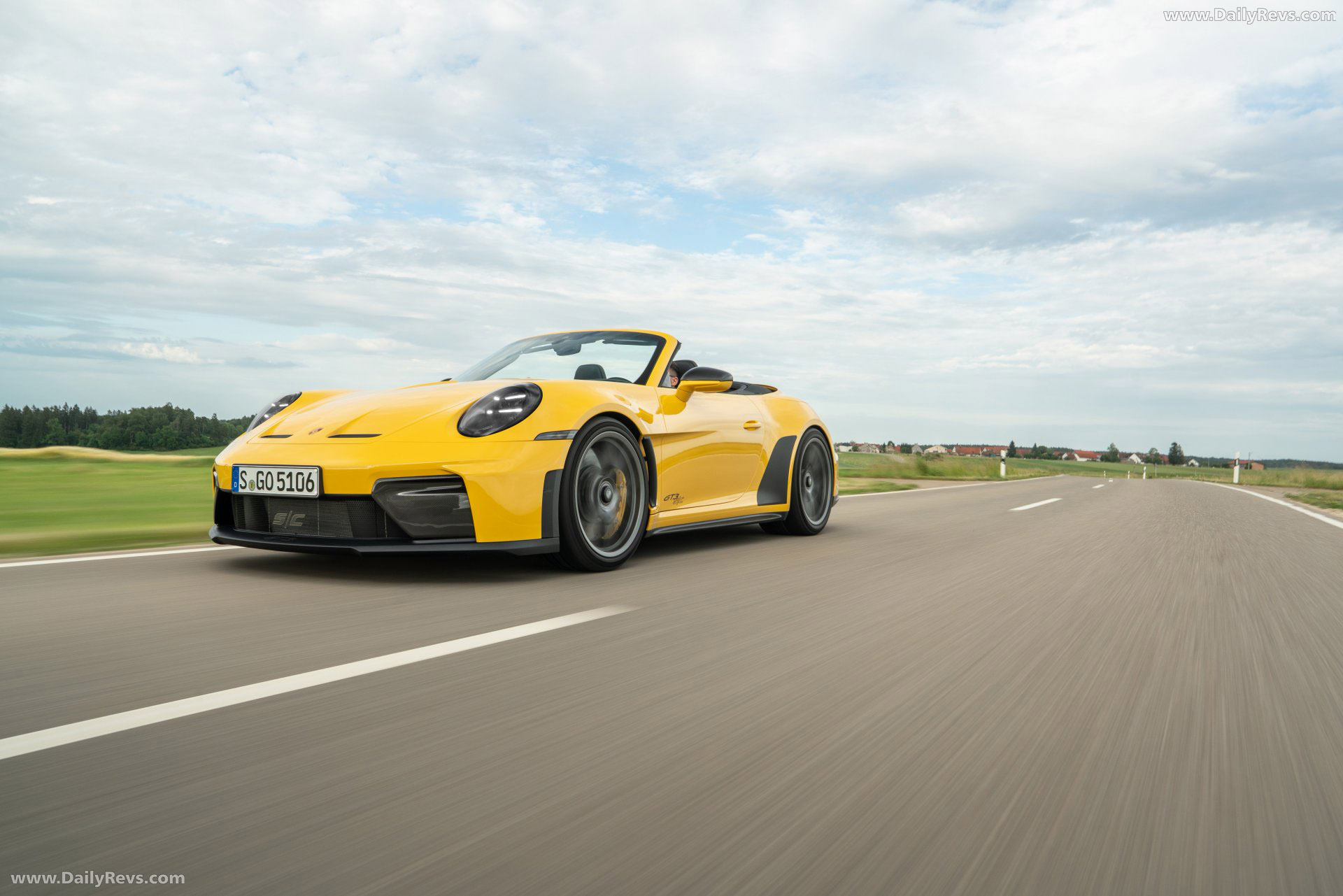 2027 Porsche 911 GT3 S-C 992 ll Speed Yellow Front View