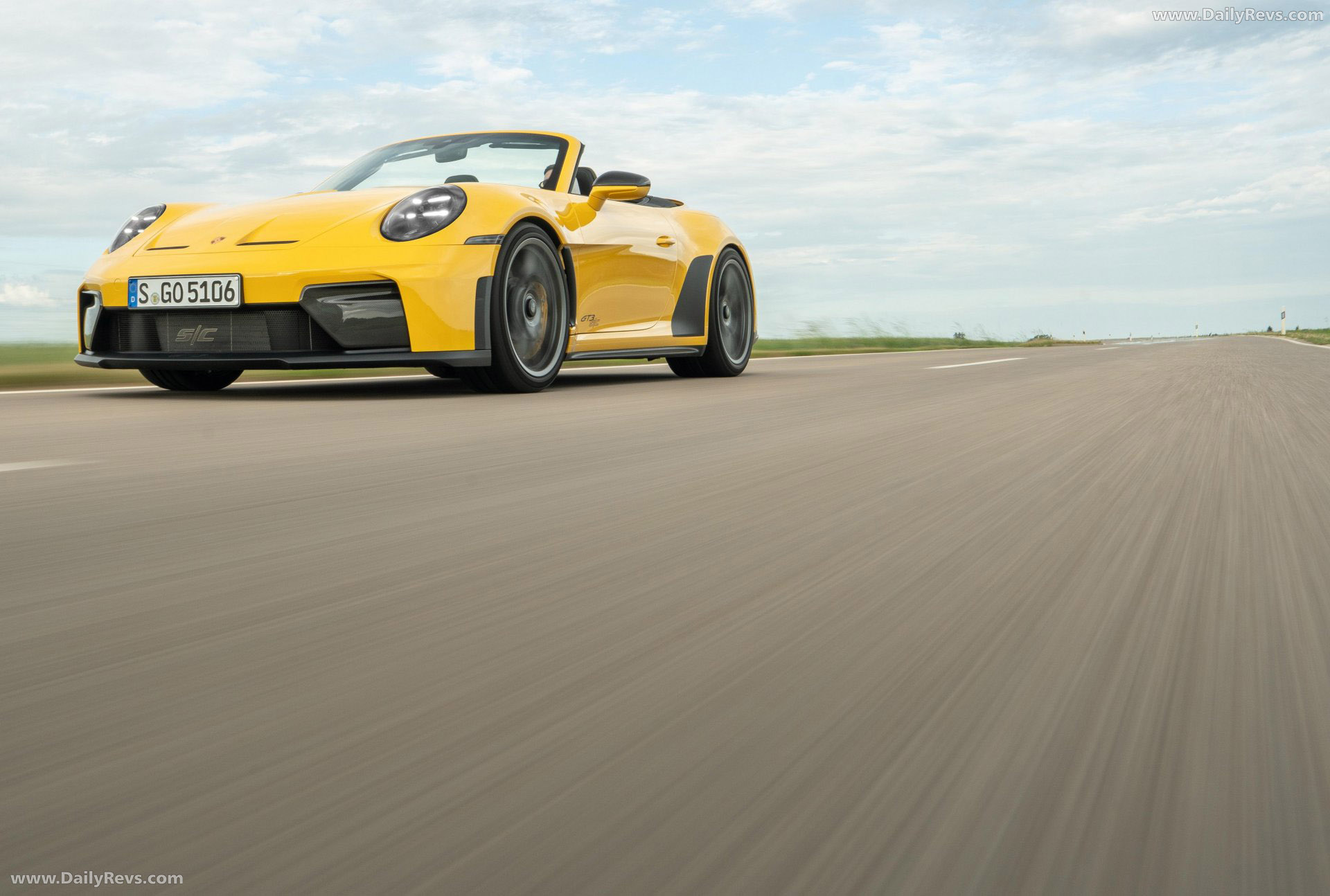 2027 Porsche 911 GT3 S-C 992 ll Speed Yellow Front View