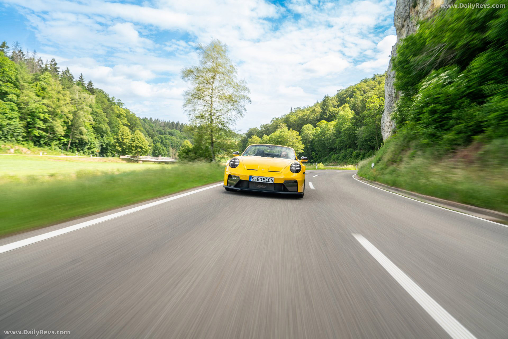 2027 Porsche 911 GT3 S-C 992 ll Speed Yellow Front View