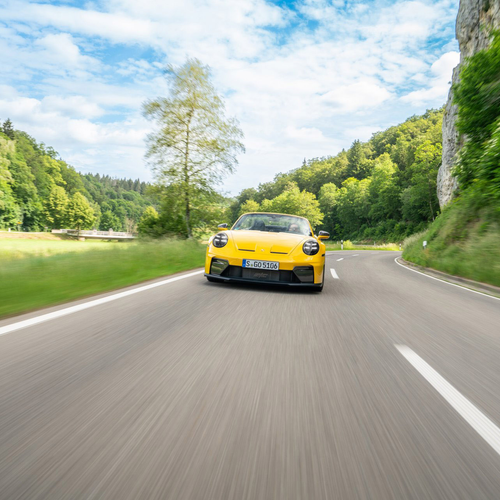 2027 Porsche 911 GT3 S-C 992 ll Speed Yellow Front View