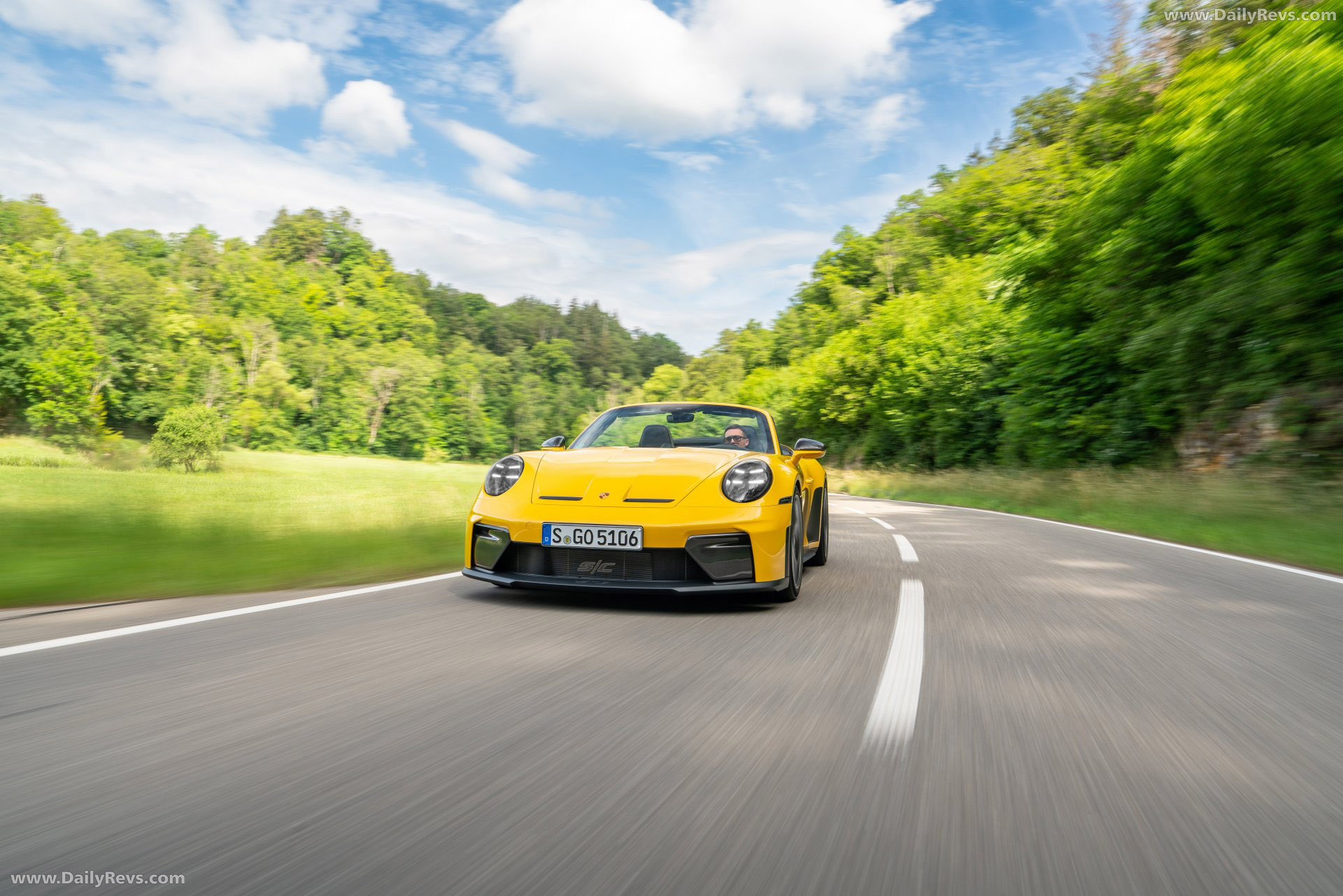 2027 Porsche 911 GT3 S-C 992 ll Speed Yellow Front View