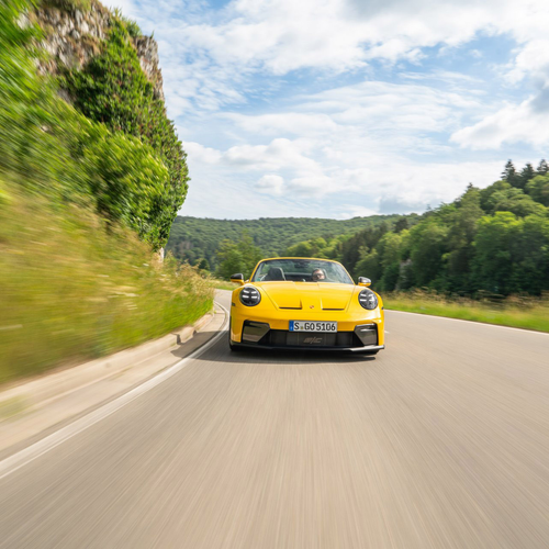 2027 Porsche 911 GT3 S-C 992 ll Speed Yellow Front View