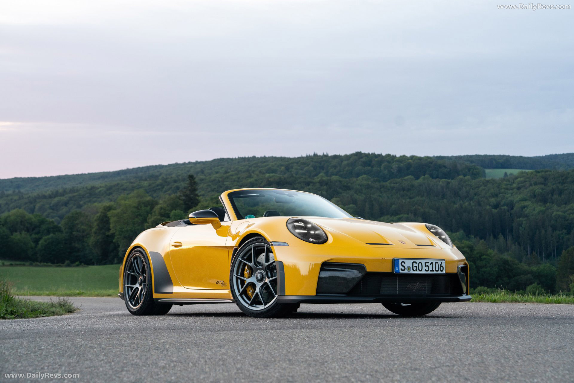 2027 Porsche 911 GT3 S-C 992 ll Speed Yellow Front View