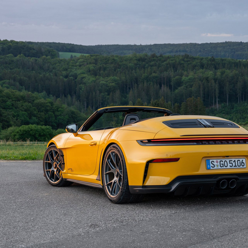 2027 Porsche 911 GT3 S-C 992 ll Speed Yellow Rear View