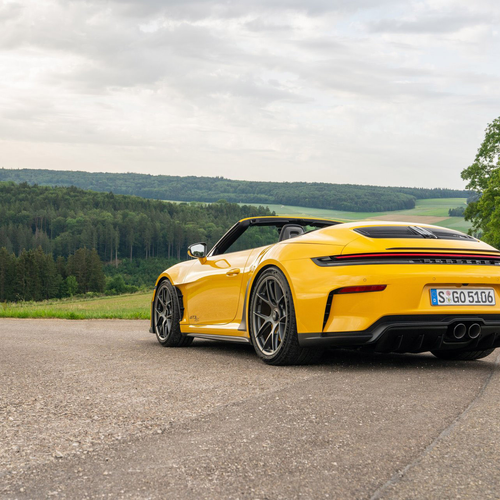 2027 Porsche 911 GT3 S-C 992 ll Speed Yellow Rear View