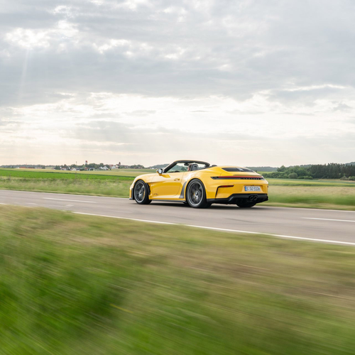 2027 Porsche 911 GT3 S-C 992 ll Speed Yellow Rear View