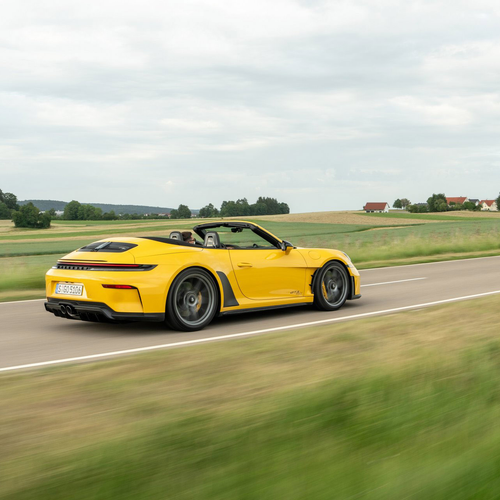 2027 Porsche 911 GT3 S-C 992 ll Speed Yellow Rear View