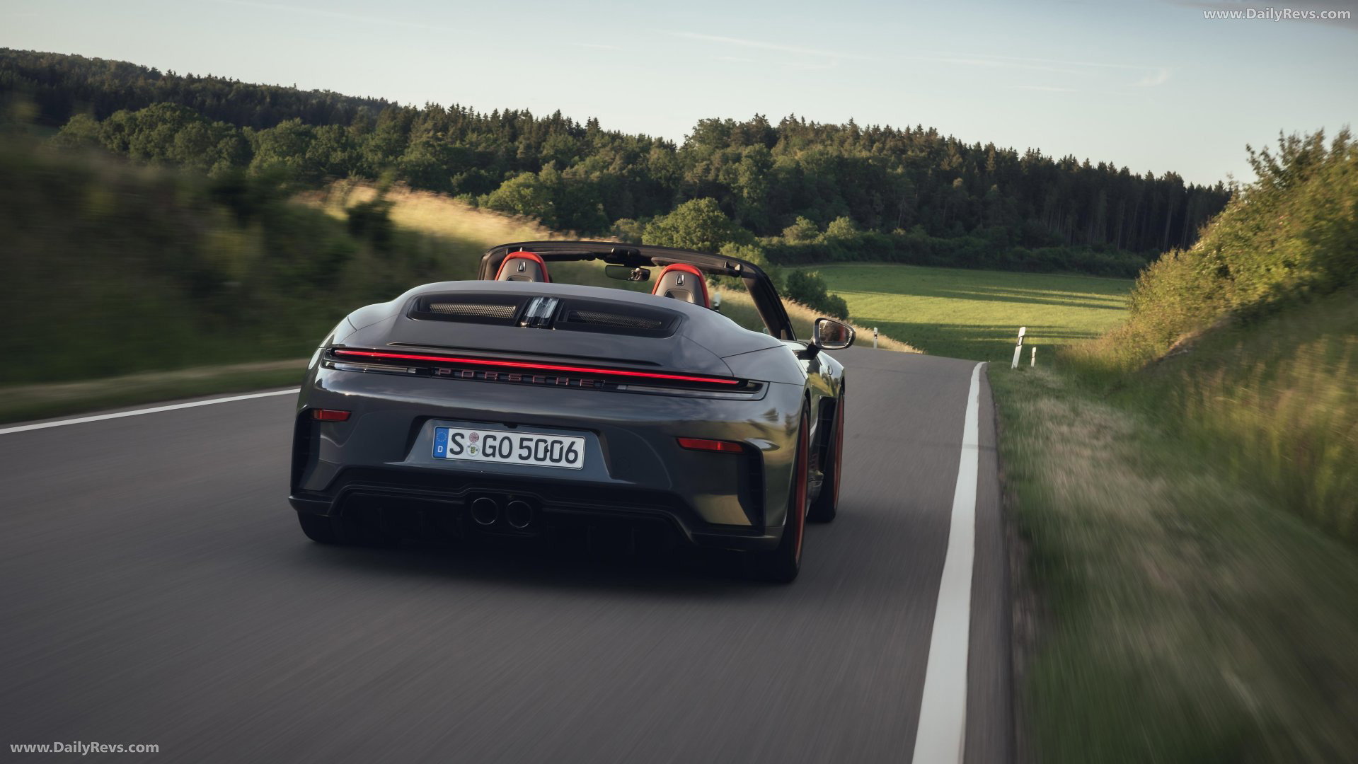 2027 Porsche 911 GT3 S-C 992 ll Slate Grey Neo Rear View