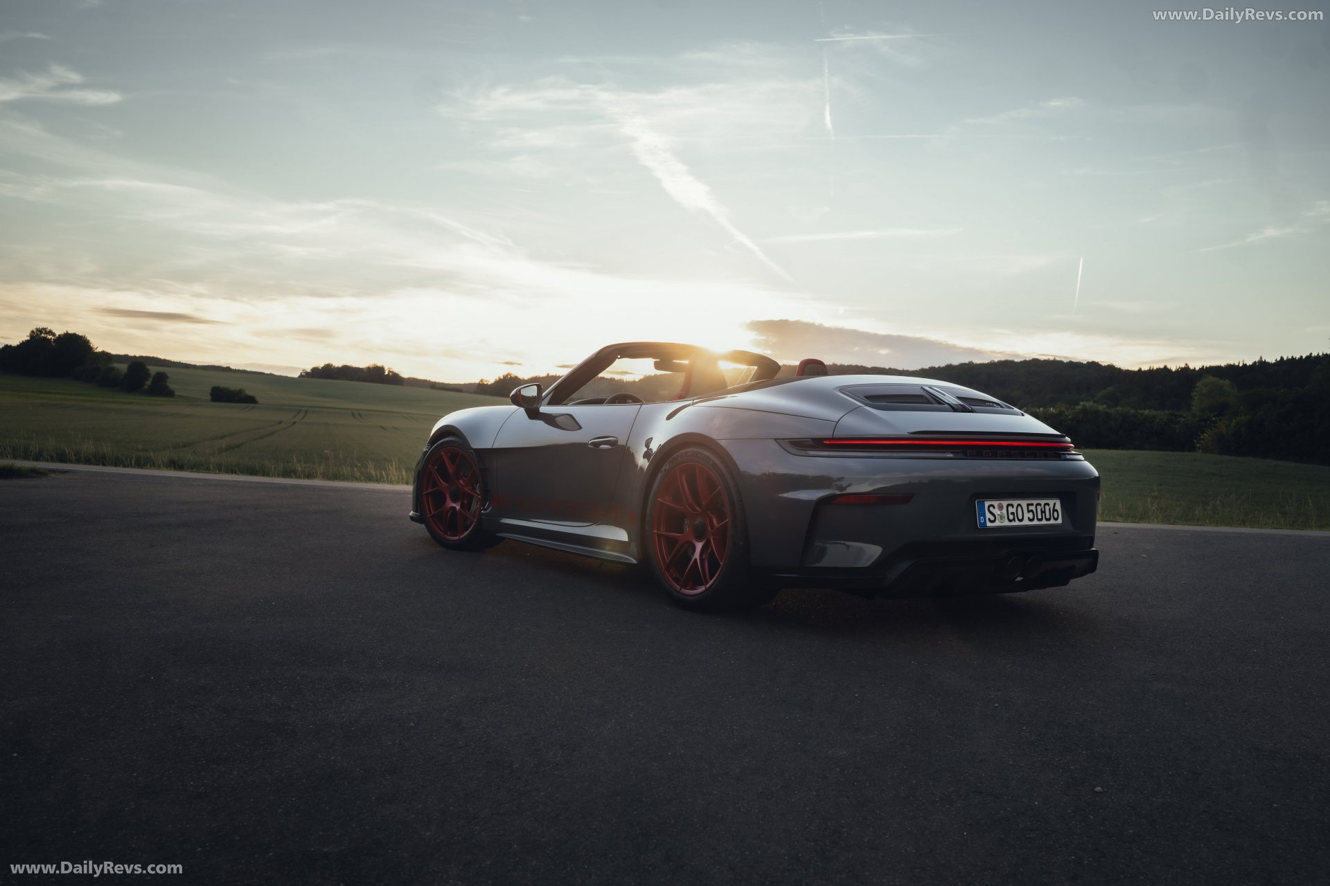 2027 Porsche 911 GT3 S-C 992 ll Slate Grey Neo Rear View